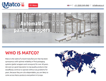 Tablet Screenshot of matco.nl